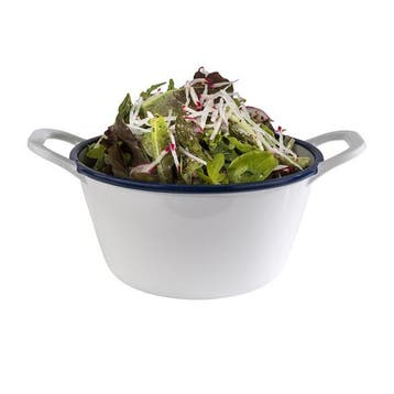 GGM Gastro | (6 stuks) Schaal - ENAMEL LOOK - Melamine - 1L, Verzenden