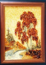 Barnsteen - Unique Raw Unpolished Amber Picture - Baltic