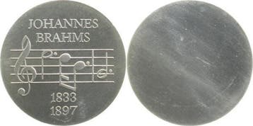 Duitsland Probe 5 Mark Ddr Brahms 1972 Aluminium Abschlag, Verzenden