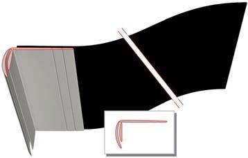 OUTLET Lateislabbe breedte 400mm dubbel profiel (25mtr), Ophalen of Verzenden, Nieuw