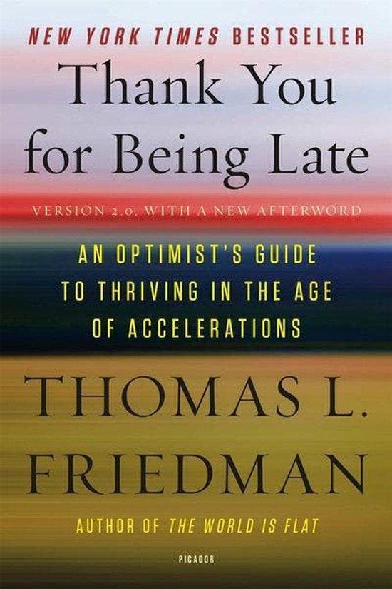 Thank You for Being Late 9781250171290 Thomas L. Friedman, Boeken, Taal | Engels, Gelezen, Verzenden