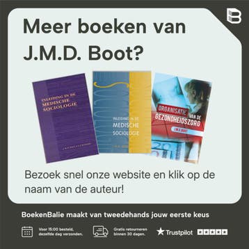 Organisatie van de gezondheidszorg - J.M.D. Boot, Verzenden, Zo goed als nieuw, J.M.D. Boot