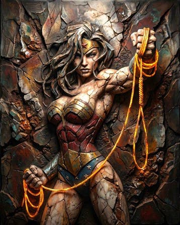 Makayhos - [Canvas] Wonder Woman – Lasso of Truth, Cd's en Dvd's, Dvd's | Tekenfilms en Animatie, Nieuw in verpakking