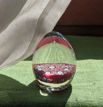 Murano - ALT Murano - Presse-papier - Uovo-Murrine, Antiek en Kunst