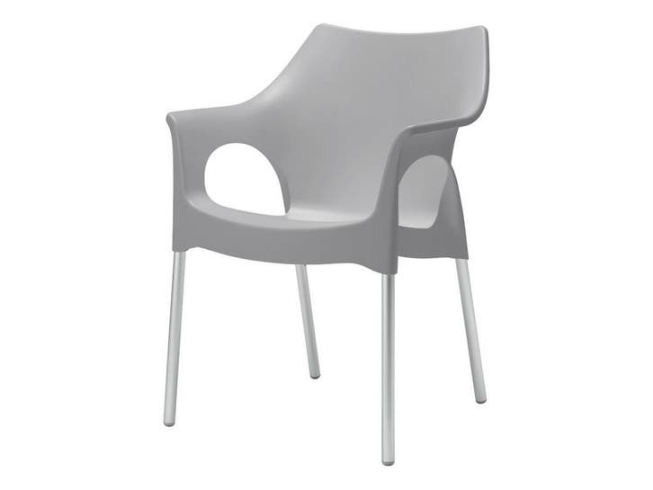 Scab Ola tuinstoel Licht grijs, Tuin en Terras, Tuinstoelen, Nieuw, Overige materialen, Verzenden