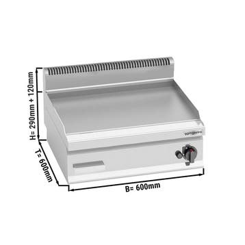 GGM Gastro | Gasbakplaat - 8kW - Glad - Bakoppervlak: |, Verzenden, Nieuw, Overige typen