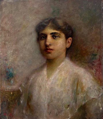 Antonio Pagnotta (1900-?) - Ritratto di giovane ragazza, Antiek en Kunst, Kunst | Schilderijen | Klassiek