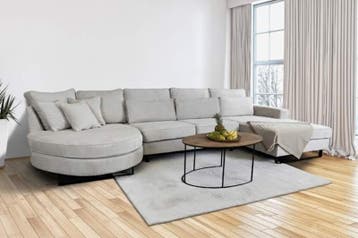 Loungebank Rond Amstelveen - loungebanken, Nieuw, 150 cm of meer, Stof, 300 cm of meer