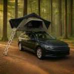 Daktent Lago - 2-persoons - Incl. Matras - Zwart / Kaki, Verzenden, Nieuw