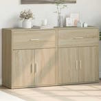 vidaXL Dressoirs 2 st 60x31x70 cm bewerkt hout sonoma, Minder dan 50 cm, Verzenden, Nieuw, Overige houtsoorten