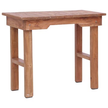 vidaXL Bijzettafel 70x35x60 cm massief mahoniehout, Verzenden, Nieuw, 45 tot 60 cm