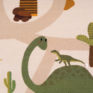 Speelkleed | Coco | Dinosaurus | Beige | 120x170 cm, Verzenden, Nieuw