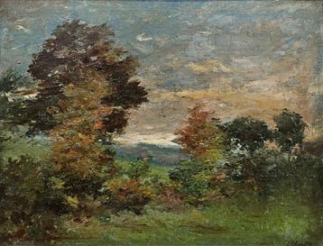French School (XIX-XX) - Autumn Landscape, Antiek en Kunst, Kunst | Schilderijen | Klassiek