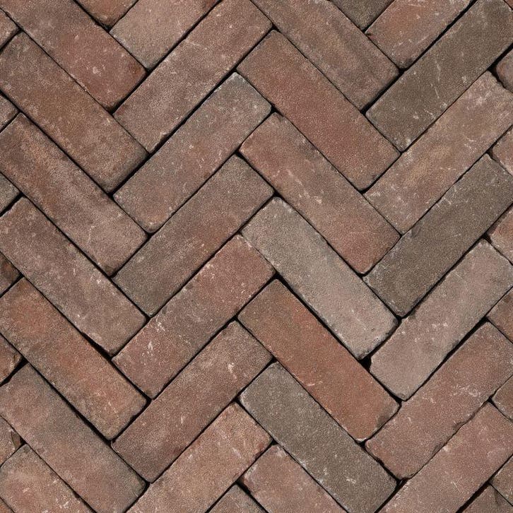 DF80 Novoton bruin/rood getrommeld, Tuin en Terras, Tegels en Klinkers, Ophalen of Verzenden