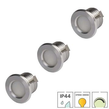 Set van 3 LED mini inbouwspots | 3 watt dimbaar | Dim to, Verzenden, Nieuw, Overige fittingen