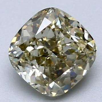 1 pcs Diamant (Natuurlijk gekleurd) - 1.01 ct - Cushion -, Nieuw