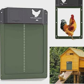 Automatische Kippenhok Deur met Lichtsensor - Batterijgevoed, Dieren en Toebehoren