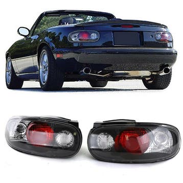 Achterlichten Helder/Zwart Mazda MX5 NA 1989-1998 PA018, Auto-onderdelen, Verlichting, Nieuw, Mazda