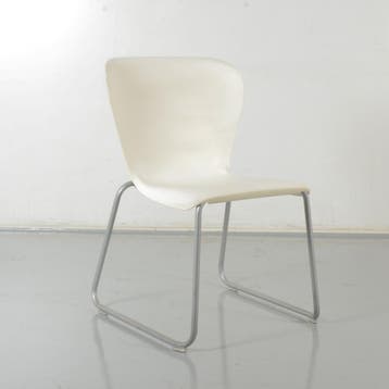 Steelcase Westside vergaderstoel, wit, buisframe onderstel, Ophalen of Verzenden, Nieuw