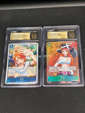 Bandai - 2 Graded card - One Piece -  OP09-050; OP02-036, Nieuw