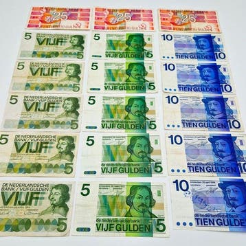 Nederland. - 18 Banknotes Gulden - Various Dates - PL22,