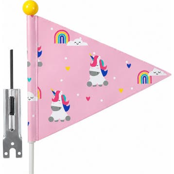 Pexkids Fietsvlag voor kinderen - Unicorn design - Deelba..., Ophalen of Verzenden, Nieuw