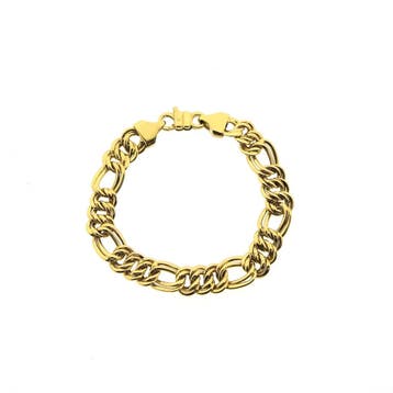 Gouden Prince of Wales schakelarmband, Ophalen of Verzenden, Gebruikt, Goud, Goud