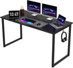 Bureau - Computerbureau - Computertafel - 160x60 cm - Zwart, Huis en Inrichting, Bureaus, Verzenden, Zo goed als nieuw