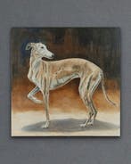 Leon Rysa - Greyhound, Antiek en Kunst
