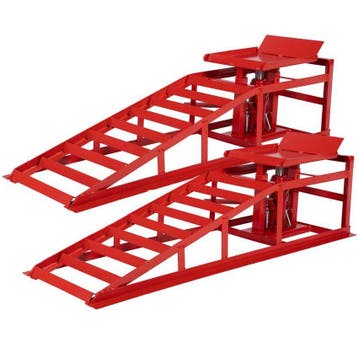 Oprijbrug / oprijbok met ingebouwde krik (set 2 stuks), Verzenden, Nieuw