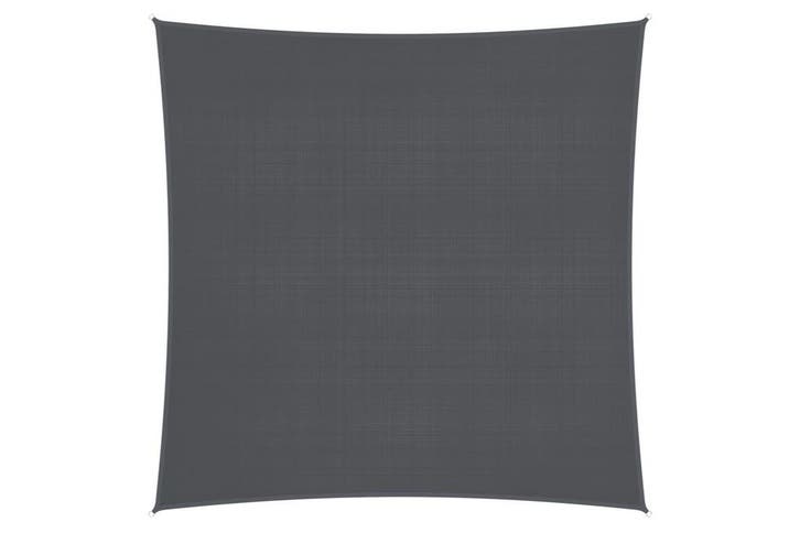 Schaduwdoek 3 x 3m | Vierkant - Waterresistent | Antraciet, Tuin en Terras, Schaduwdoeken, Ophalen of Verzenden