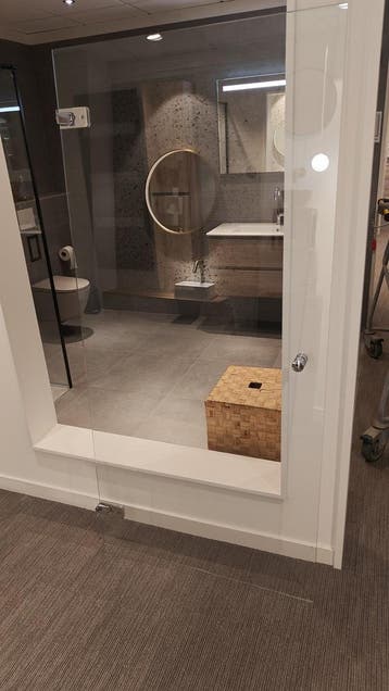 Douchedeur 90x195 Profielloos chroom 0002 - 23, Ophalen, Nieuw, Chroom, Douche