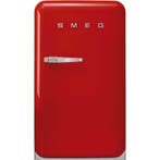 €1049 Smeg FAB10RRD5 combi-koelkast Vrijstaand 122 l E Rood, Ophalen of Verzenden, Nieuw, 160 cm of meer