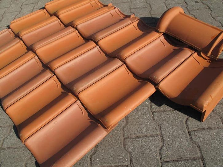 Monier VH Natuurrood dakpannen v.a € 0,99  voorraad, Doe-het-zelf en Verbouw, Dakpannen en Dakbedekking, 15 m² of meer, Nieuw