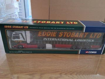 Corgi 1:50 - Model vrachtwagen - MAN TGA Curtainside - Eddie, Nieuw