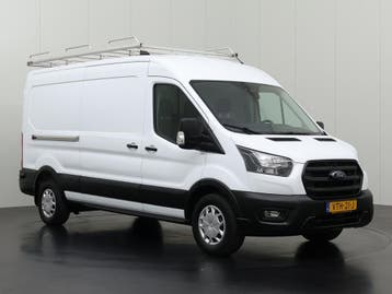Ford Transit 2.0TDCI 130PK L3H2 | Imperiaal | Trekhaak, Stof, Gebruikt, Euro 6, Wit