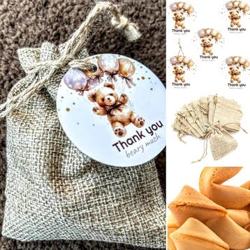 Houten Baby Shower gastenboek rond Welcome Baby, Verzenden, Nieuw, Feestartikel, Geboorte of Huwelijk