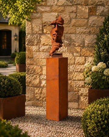 Beeld, Silence + Base - 159 cm - Corten-staal - 2026