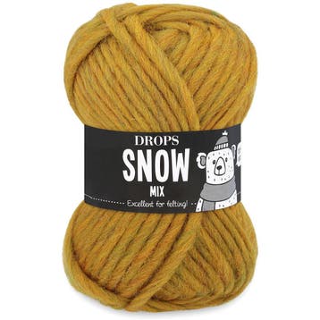 DROPS Snow / Eskimo Mix - 85 kerrie - Wol Garen, Ophalen of Verzenden, Nieuw