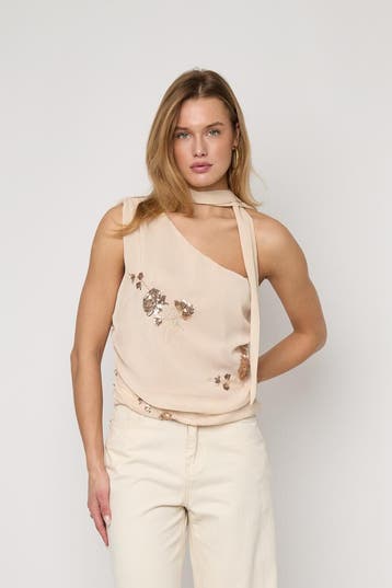 Mouwloze bloes met bloemenborduurwerk, Kleding | Dames, Tops, Colors, Verzenden, Nieuw