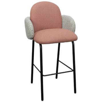 Barstool Dost Bar Tube By Rianne Koens For Puik Design -, Huis en Inrichting, Ophalen of Verzenden, Zo goed als nieuw, Leer, 90 cm of meer