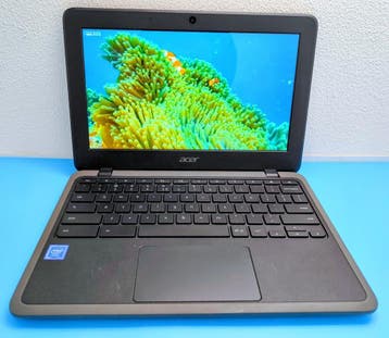 Acer Chromebook C733T-C8AD 2.20GHz, 4GB 32GB ssd, Qwerty, Verzenden, Touchscreen, 32 GB of minder