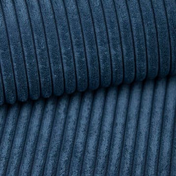 Slaapbank Ribstof Karlo Blauw | Universeel | €449,-, Huis en Inrichting, Slaapkamer | Slaapbanken, Verzenden, Overige maten, Overige maten