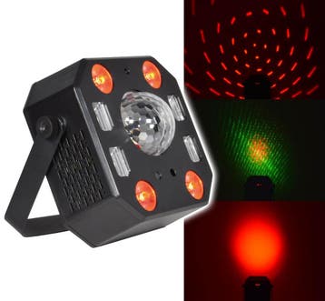 QTX Pentaflash 5-in-1 LED & Laser Licht Effect, Verzenden, Nieuw, Overige typen