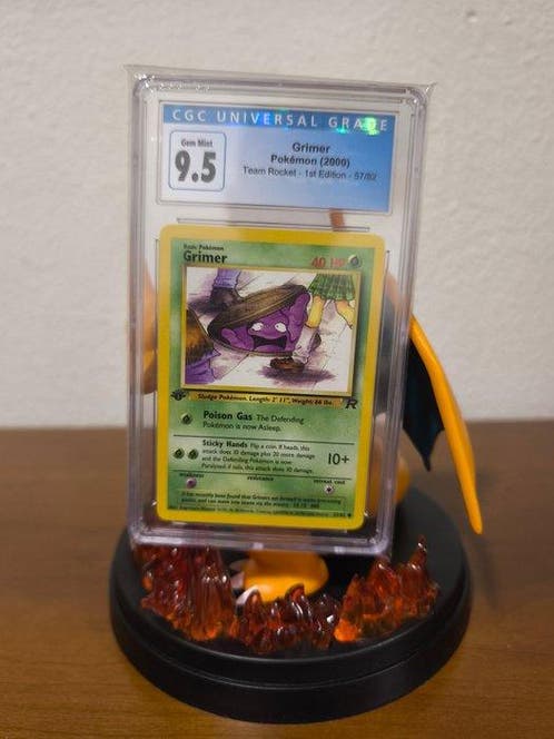 first edition grimer pokemon card Pokemon Cards 2nd Edition Tauros, Meowth and Gastly