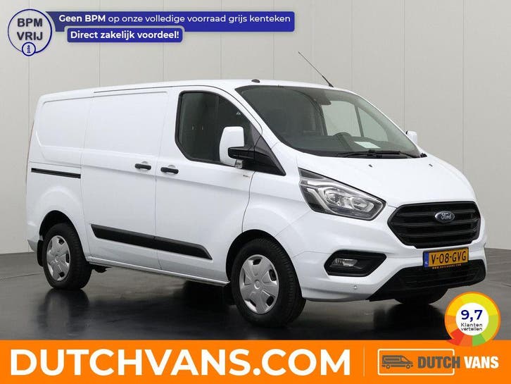 Ford Transit Custom Bestelbus 2.0TDCI | wit, Auto's, Bestelauto's, Lease, Automaat, BTW verrekenbaar, Diesel, Wit, Euro 6, Ford