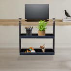 Bureau-opbergrek met klem, 2 niveaus staal, Verzenden, Nieuw