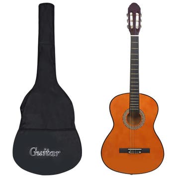 vidaXL Gitaar klassiek beginner met tas 4/4 39, Verzenden, Nieuw