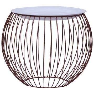 vidaXL Salontafel Ø 41 cm goudkleurig, Verzenden, Nieuw, Metaal
