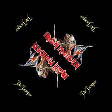 Iron Maiden - The Trooper - Bandana officiële merchandise, Verzamelen, Ophalen of Verzenden, Nieuw, Kleding